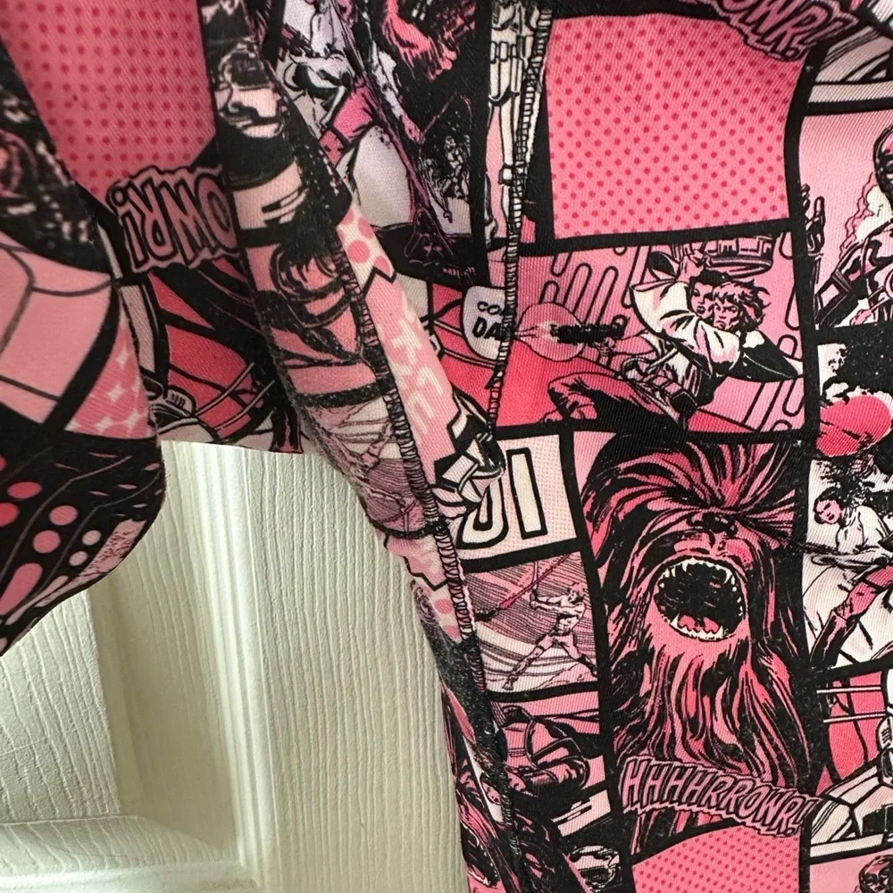 Star Wars Black and Pink Graphic Kids Leggings